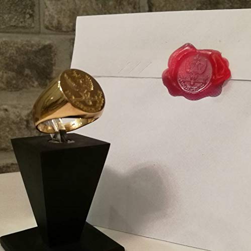 MASONIC SIGNET RING - Deus Meumque Jus, Scottish Rite SEAL RING, Double-Headed Eagle of Lagash Ring | Vintage Masonic Ring | Sterling Silver 925, Yellow, White Gold | Handmade | All Sizes