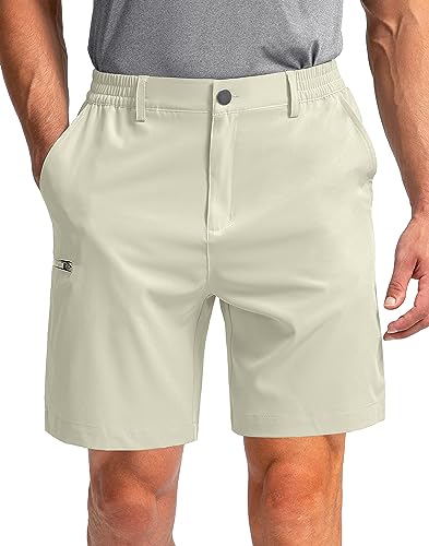 Image of Pinkbomb Men's Golf Shorts with 6 Pockets Stretch Quick Dry Hiking Work Dress Shorts for Men