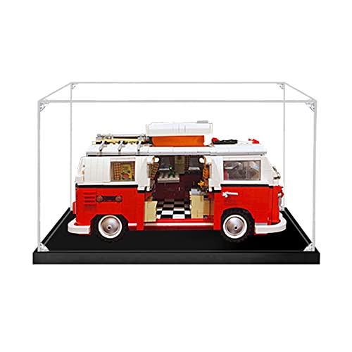 icuanuty Acryl Vitrine für Lego 10220 - VW T1 Campingbus, Staubdichte Vitrine für Modelle Sammlerstücke (Nur Vitrine) Cover