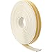 12 M Cintas de Espuma para Tiras Meteorológicas Tiras de Sellado Puerta Ventana Draft Excluder EPDM Tape Burletes Autoadhesivos para Sonido Viento Prueba de Ruido (Blanco)