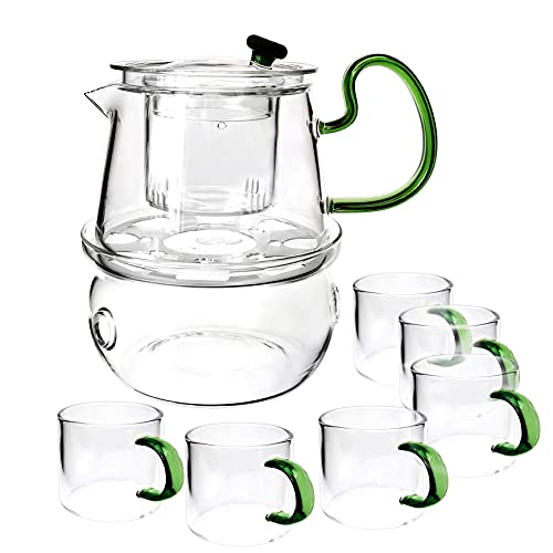 ガラスフィルターティーメーカー ティーポット ウォーマー付き