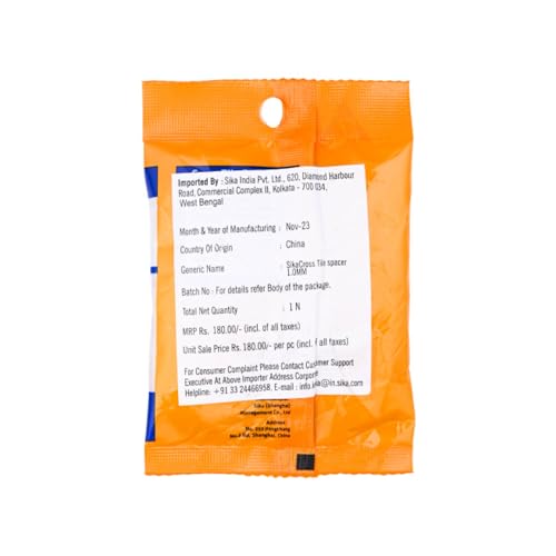 Image of SIKA - Tile spacers - SikaCross Tile Spacer 1.0 mm - Maintain Uniform Joints During Tile Installation - for Floors and Walls - Easy to use - White
