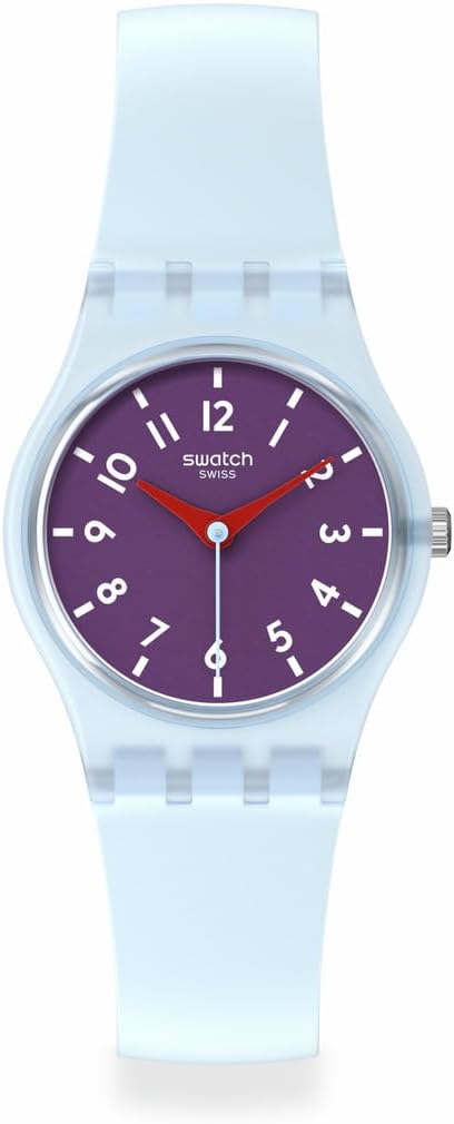 Lady Women's Watch Casual Polymer Blue Quartz Waterproof Powder Plum