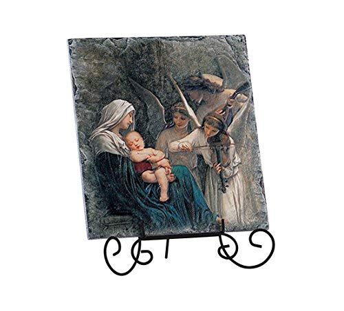 Mary Plaque Bouguereau Song of Angels, Resin, 8"W x 10"H, Avalon Gallery - YS867