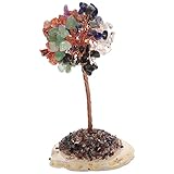 artibetter albero soldi di cristallo ricchezza figurina fortunata albero della fortuna cinese fortuna ricchezza monete albero ricchezza fortunata dotato fluorite metallo naturale ufficio