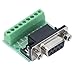 DB9 Female Terminal Breakout Board,9 Position Screw Adapter Breakout Connector Terminal Adapter DB9 Breakout Connector for RS232 RS485 Connector 33 x 25mm / 1.3 x 1in