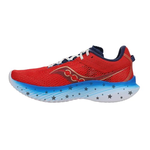 Saucony Mens Kinvara 14 Running Sneakers Shoes - Blue, Red - Size 12 M3