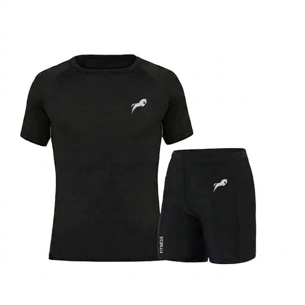 Swimwear Half Sleeve T-Shirt and Shorts for Men & Women Men's Swimming T-Shirt and Swimming Shorts Set, Polyester, Quick-Dry, Chlorine-Resistant, Flatlock Seams-image-25