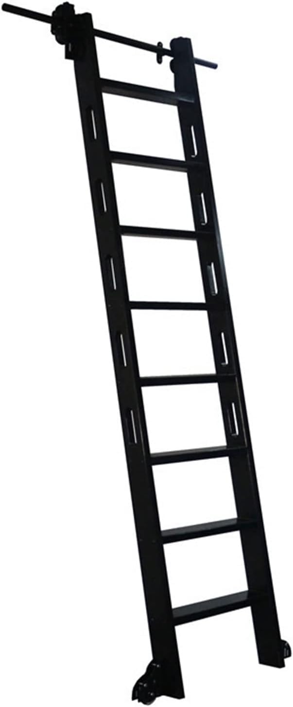 Kit rail pour échelle coulissante de bibliothèque en tube d'acier de 3,3 à 13 pieds