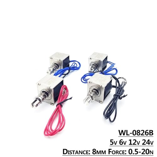 Électro-aimant linéaire push pull 6V à force variable 0.5-20N - 3