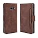 Produktbild ASAMOAH Handy-Schutzhülle for LG G8X ThinQ / V50S ThinQ Mappen-Art-Haut-Gefühl Calf-Muster-Leder-Kasten mit Separate Karten-Slots & Holder & Wallet & Photo Frame (Schwarz) (Farbe : Brown)