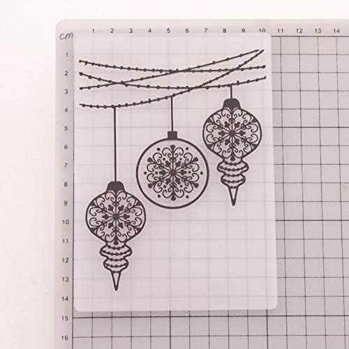 Christmas Flower Print DIY Plastic Embossing Folders for DIY Scrapbooking Paper Craft/Card Making Decoration Supplies