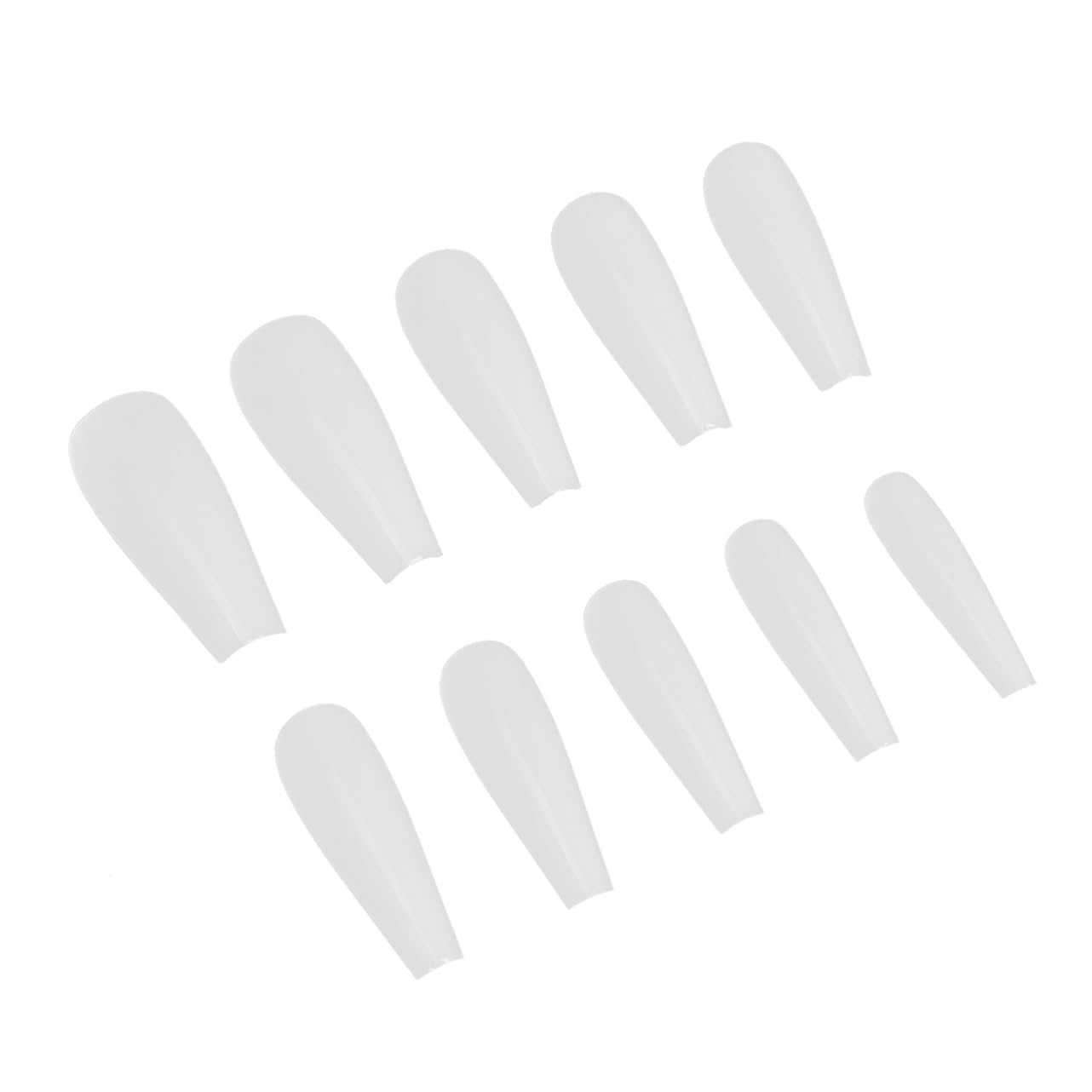 LALAFINA 1500pezzi Lunghe Punte Per Unghie Artificiali Copertura Colore Accessori Per Nail Manicure Facile Applicare Per e
