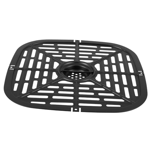 SHOWERORO Bandeja de Repuesto Negro de Acero Inoxidable Ventilación y Disipación de Calor para Freidora de Aire Adecuado para Uso en Cocina
