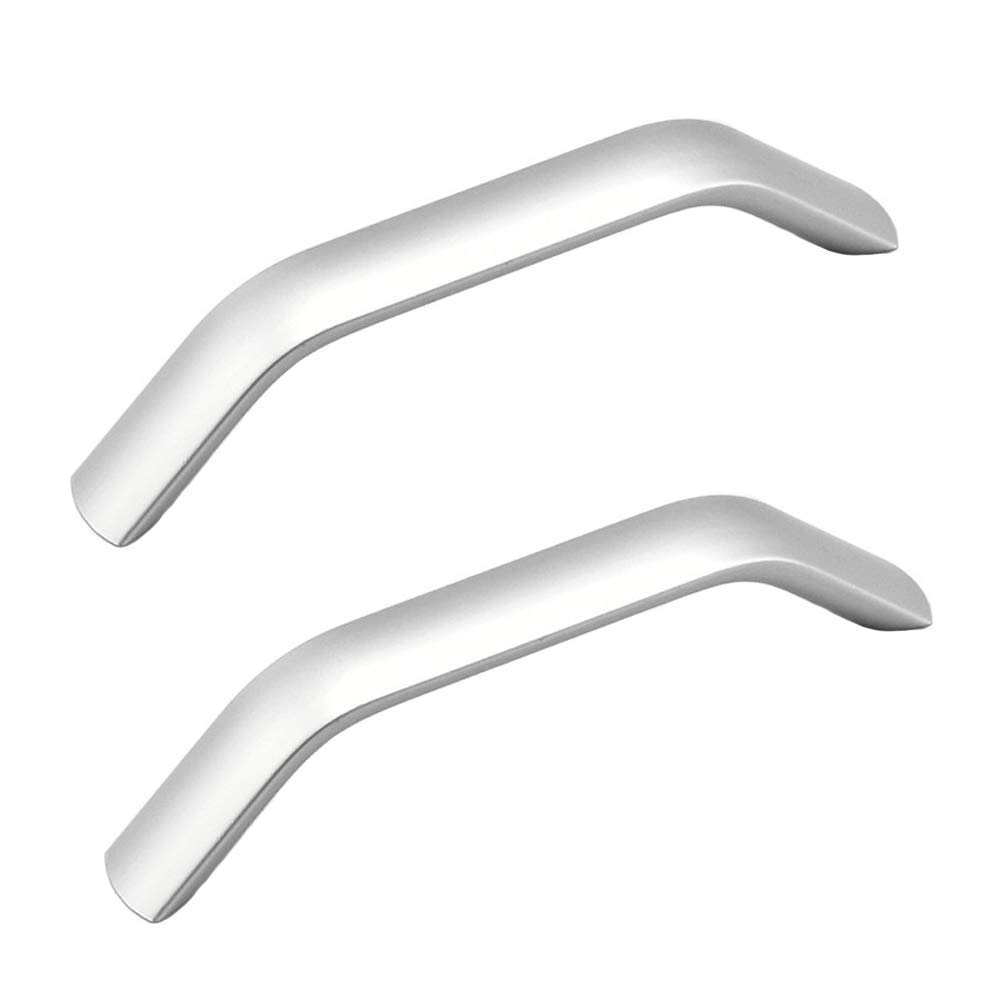 Bozonli Silver 2 Pcs Kitchen Cupboard Handles Cabinet Handles Drawer Handles Aluminum Alloy Bathroom Handles (Hole Spacing 96Mm)