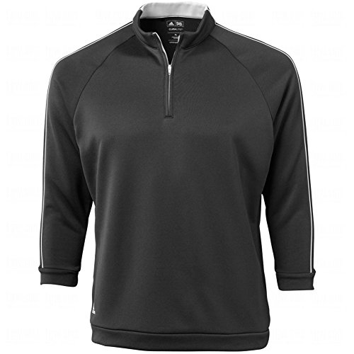 adidas Golf Boy's 3-Stripes Piped 1/4 Zip Jacket