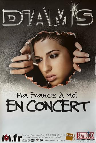 Diam'S Ma France A Moi 2006 affiche 40x60cm pour décoration murale salon