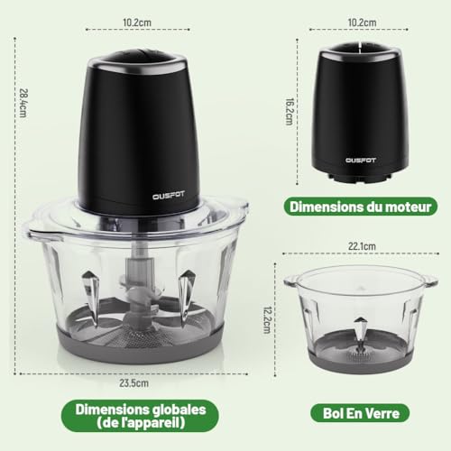 CuisinMini Électrique OUSFOT pour Légumes et Fruits - 6