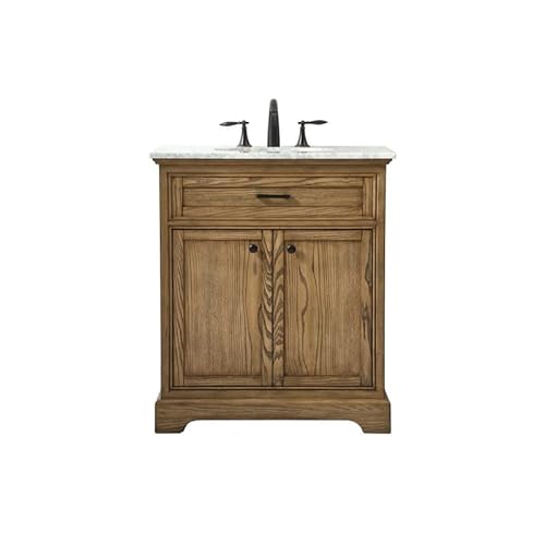 Elegant Decor 30 Inch Single Bathroom Vanity In Driftwood #TOP2