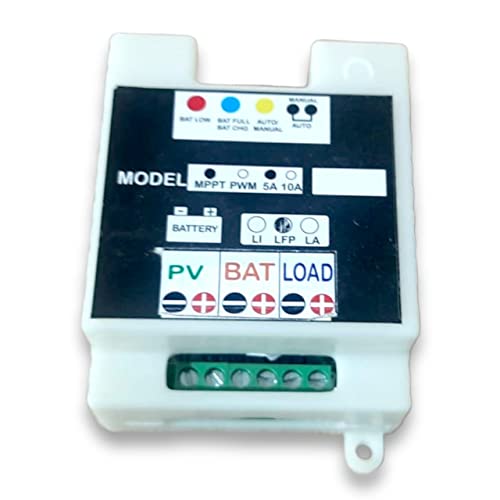 Image of Saurally Solar MPPT Charge Controller 5A,12V for 12V Lithium, LiFePO4 and Lead Acid Battries | For Solar Lights | DIY Projects | School Projects | Solar Street Lights....