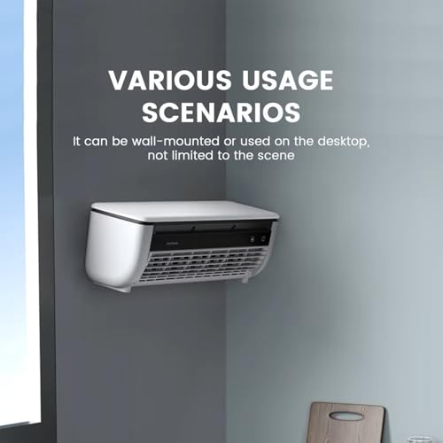 Image of No Drilling Wall Air Conditioner Fan,Portable Air Cooler,Camping Cooling Fan,USB Rechargeable Ac,Three-Speed for Dorm Kitchen Home Gym Bathroom Camping Travel Outdoor Indoor Tabletop