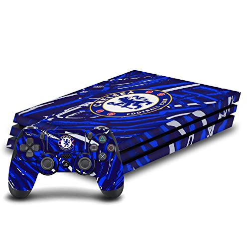 Skin Chelsea FC pour PS4 Pro résistant aux traces de doigts avec sticker manette DualShock 4