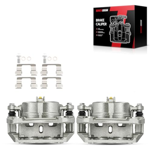Image of Torchbeam Front Brake Calipers Set for Acura MDX 2007-2013, Acura ZDX 2010-2013, Front Left and Front Right Calipers with Bracket Replace # 19B3278+19B3279