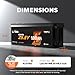 LiTime 24V 100Ah Bluetooth LiFePO4 Lithium Battery, Low-Temp Cutoff Protection, Built-in 100A BMS, 4000+ Deep Cycles for Trolling Motors, RVs, Marine, Off-Grid, Home Energy