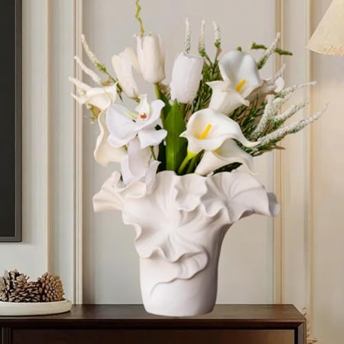 Vase en céramique simple pour composition florale de maison et décoration de table perfk - 5
