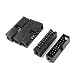 5pcs 20Pins 2.54mm IDC Socket Box regletas de espigas rectas Negro