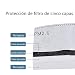 100 piezas de filtro de carbón activado PM2.5 almohadilla de filtro antipolvo...