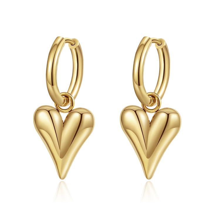 See full amazon price history chart for StacknSupply Golden Little Hearts Mini Hoop Earrings for Women and Girls, Trendy, Lightweight, Chic, 18k Gold Plated, Stainless Steel, For all Occasions. StacknSupply Golden Little Hearts Mini Hoop Earrings for Women and Girls, Trendy, Lightweight, Chic, 18k Gold Plated, Stainless Steel, For all Occasions. (B0D2WF7ZFT) Amazon Price History, Amazon Price Tracker