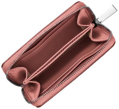 Image of Michael Kors Jet Set Small Zip Around Card Case, Rose