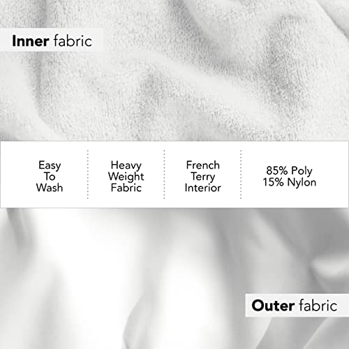 Boca Terry Women's Robe, Luxury Microfiber Bathrobe, Long Hotel Spa Robes For Women, Large, White #TOP3