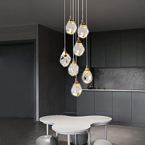 Lampe en cristal douche de météore pour salon cathédrale et duplex de grand standing - 4