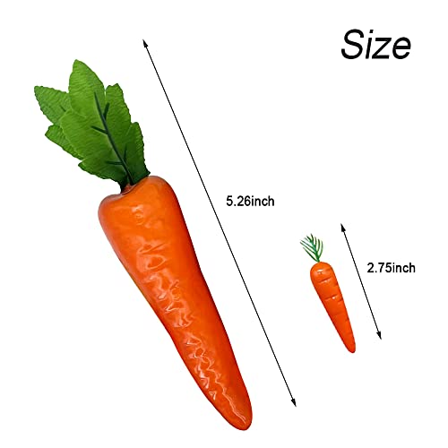 35Pcs Artificial Carrots,Fake Mini Easter Carrots,Lifelike Foam Carrot Plastic Artificial Vegetables For Party Home Kitchen Decorations #TOP1