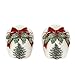 Spode Christmas Tree Ribbons Salt and Pepper Set, Gold