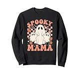 Photo Gallery spooky mama ghost family, grazioso design retrò per halloween felpa Photo Gallery spooky mama ghost family, grazioso design retrò per halloween felpa