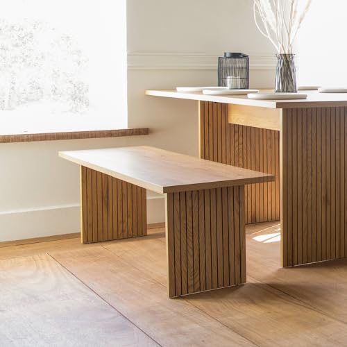 Houten bank ALMA Scandinavische stijl - Ruime zitplaats voor 3 personen, elegant ontwerp - Perfect voor je moderne interieur - Afbeelding 3