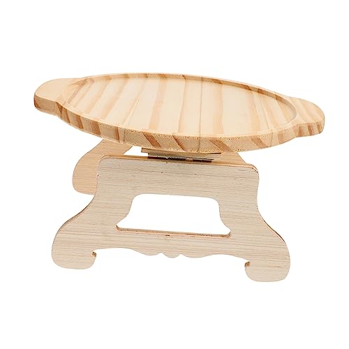 SOLUSTRE Multi-Function Bamboo Tray for Couch Sofa Arm Table Snacks Dessert Server
