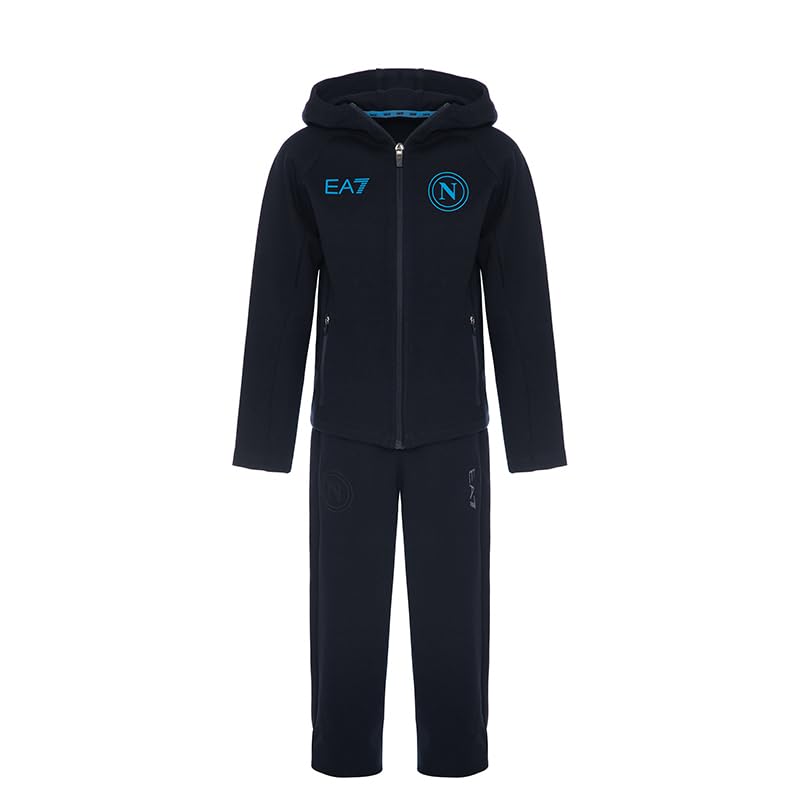 SSC NAPOLI Ssc Napoli Season 23/24 Tuta Invernale Con Cappuccio Da Bambino/A Tuta Unisex - Bambini e ragazzi