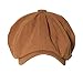 CLAPE Classic 8 Panel Cotton Newsboy Caps, Flat Scally Cap Ivy Gatsby Cap Cabbie Driving Hat Beret for Men