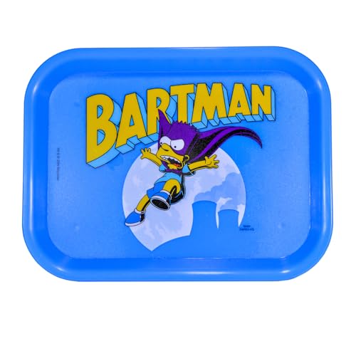 Plateau officiel pour cigarettes, 19 x 25 cm, accessoires pour fumeurs, plastique recyclable, cadeau original (Bartman)