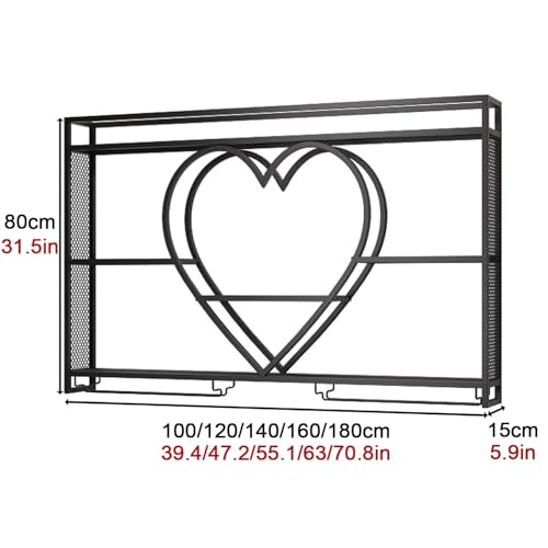 Supports de rangement de vin muraux au design fer industriel - 4