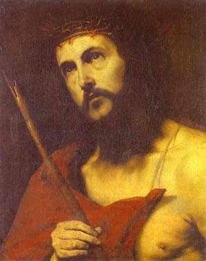 Peinture à l'huile Christ aux Épines Jusepe De Ribera toile haut de gamme 36x48 pouces