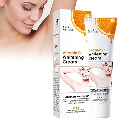 Underarm Whitening Cream,Whitening Cream, Aufhellende Creme,Whitening Cream für Achseln, Knie, Ellbogen, empfindliche und private Bereiche,Aufhellungscreme，Reparieren und pflegen Sie die Haut, 50G