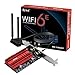 WiFi 6E AX210 (AXE5400) PCIe WiFi Card for Gaming PC Tri-Band PCIe Wireless Adapter for Desktop with High Speed Extended Pro Base Dual Antennas Bluetooth 5.3(USB Port),MU-MIMO, OFDMA for Win 11/10