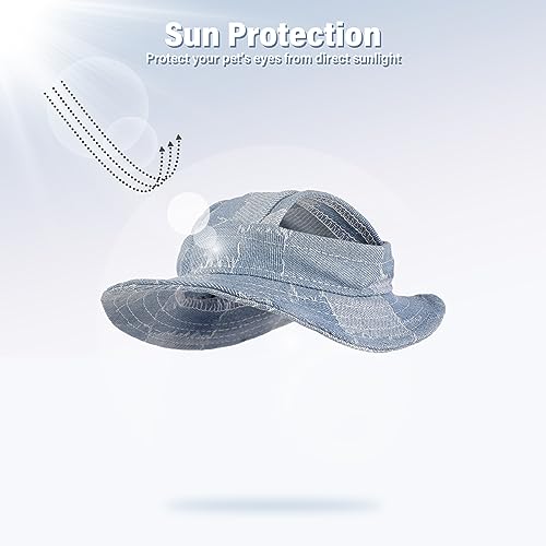Gorro de algodón para gatos pequeños DENTRUN con agujeros para orejas 4
