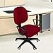 Smiry Stretch Jacquard Office Computer Chair Covers, Removable Washable Universal Desk Rotating Chair Slipcovers Protector, Seat + Backrest Cover, Burgandy