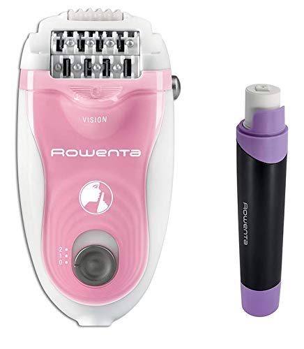 Set Pulidor de uñas eléctrico Rowenta MP2016F1 + Depiladora Rowenta SILENCE SOFT EP5617F0 - Cabezal giratorio 24 pinzas… - Imagen 3